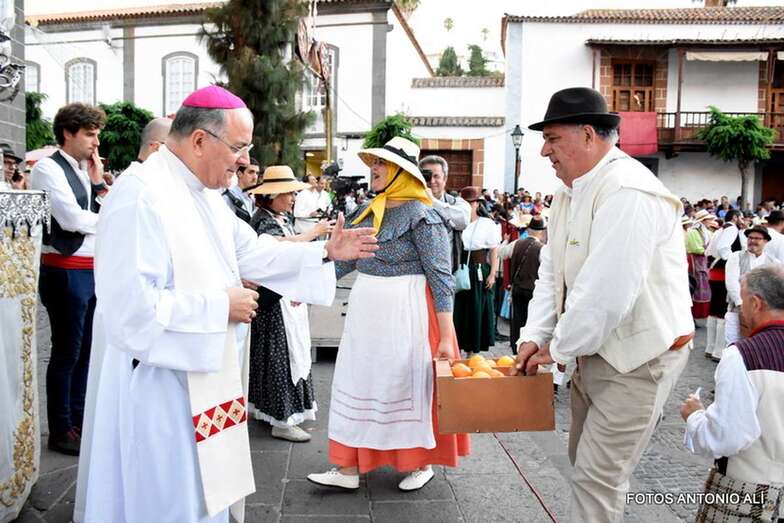 Imagen de archivo de la ofrenda a la Virgen del Pino/Antonio Alí.